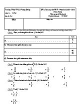 Đề kiểm tra giữa học kì 1 môn Toán Lớp 4 - Năm học 2021-2022 - Trường TH& THCS Phong Đông